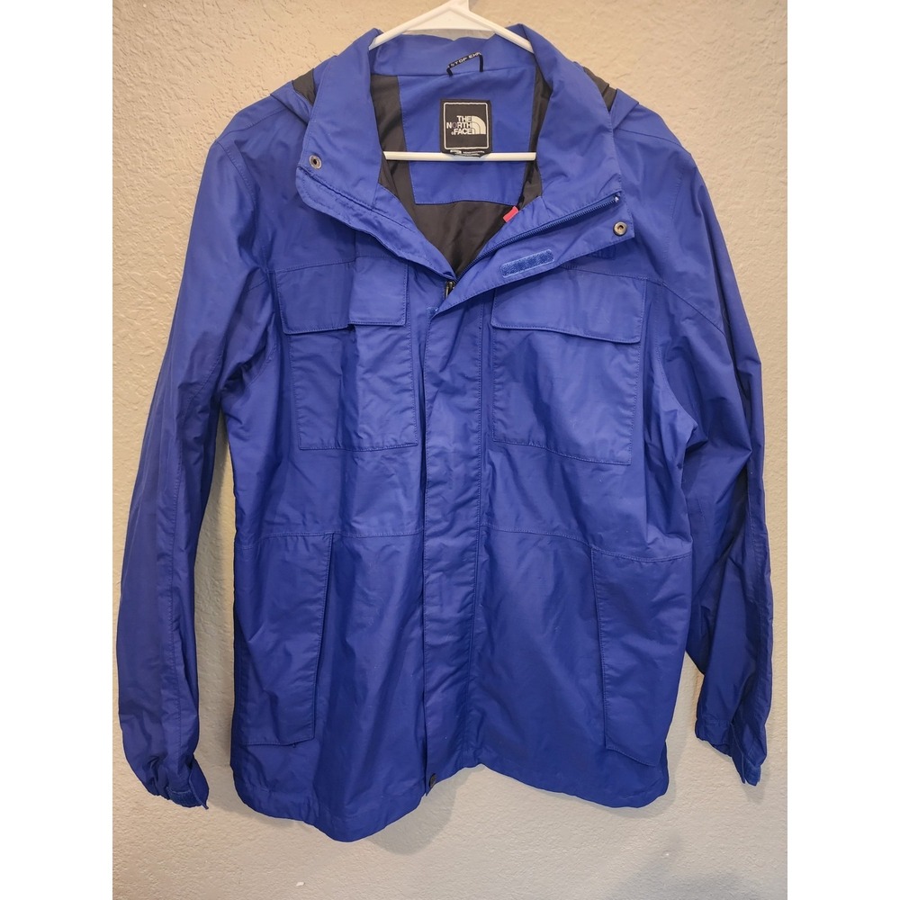 The North Face Men's Jacket, Blue, Size Medium M, Zip On Hood,‎ Zipper Closure